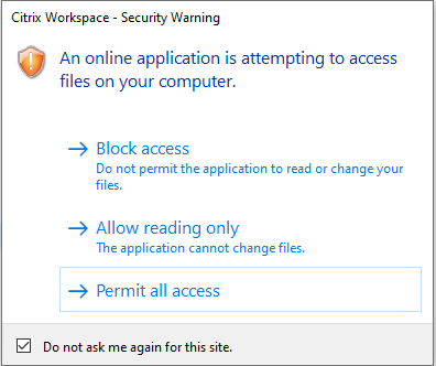 citrix workspace not launching applications