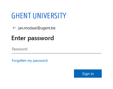 Azure password