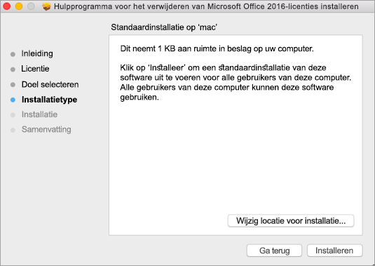 mac remove office licenties